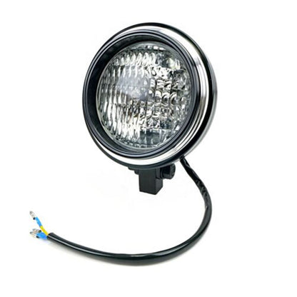 2FastMoto Custom Headlight Black with Contrast Ring 12 Volt H4 For Motorcycles 41-14040b_633789
