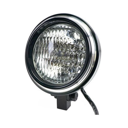 2FastMoto Custom Headlight Black with Contrast Ring 12 Volt H4 For Motorcycles 41-14040b_633796