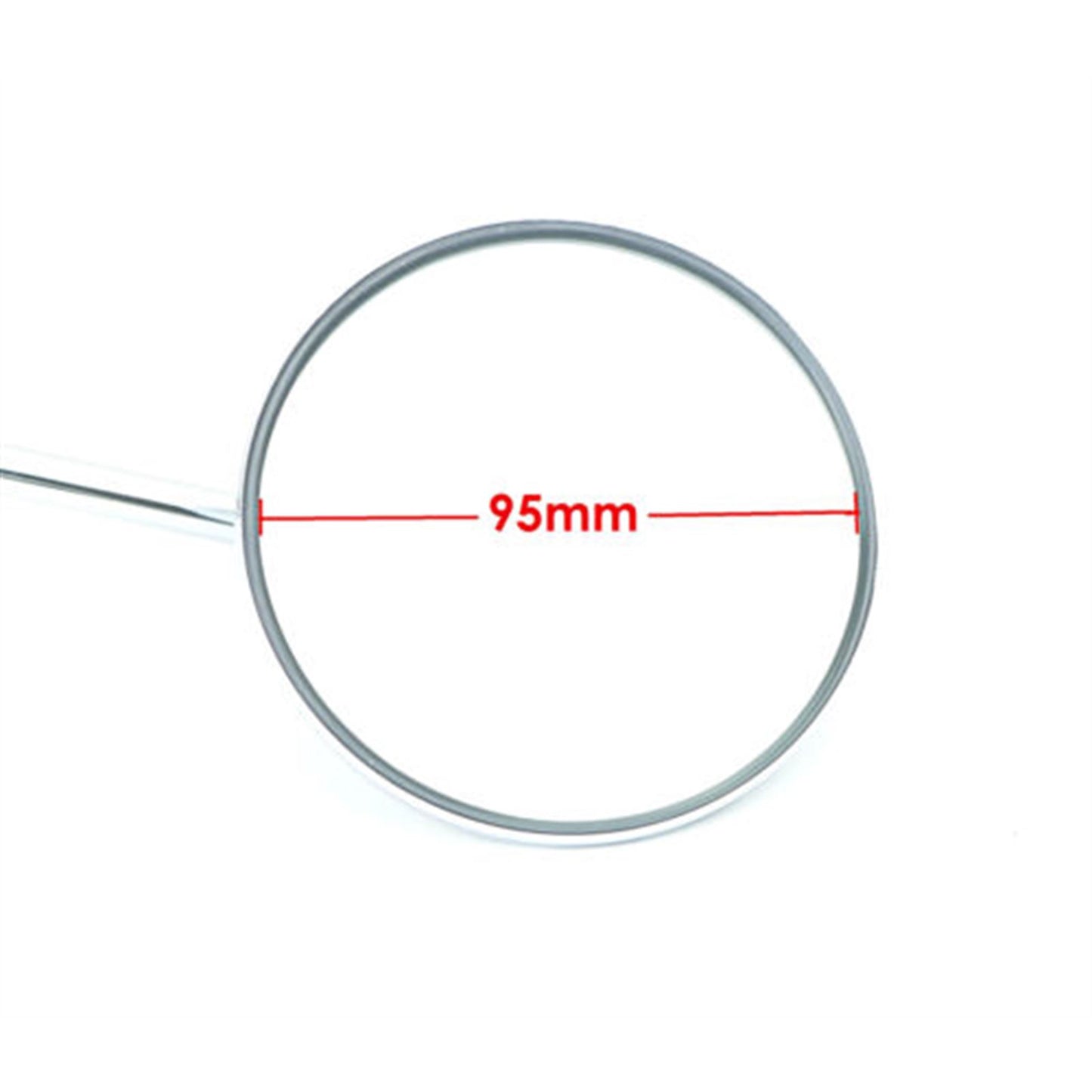 2FastMoto Chrome Right Mirror For Kawasaki KE, KM, KH, KZ, H1, S1, F6, F11  56002-020_661633