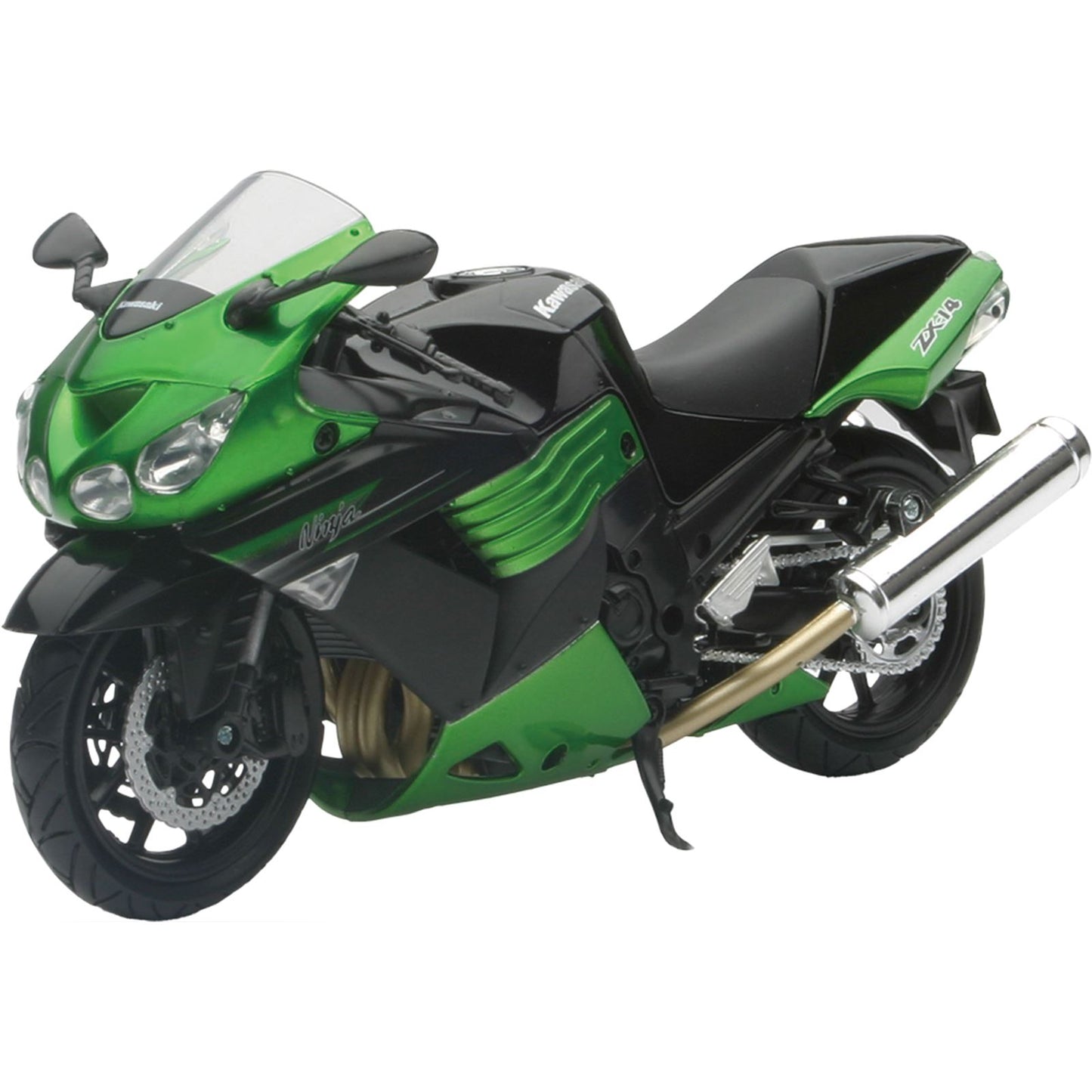 New-Ray Toys Replica 1:12 Super Sport Bike 2011 Kawasaki ZX14 - Green 57433B_15278