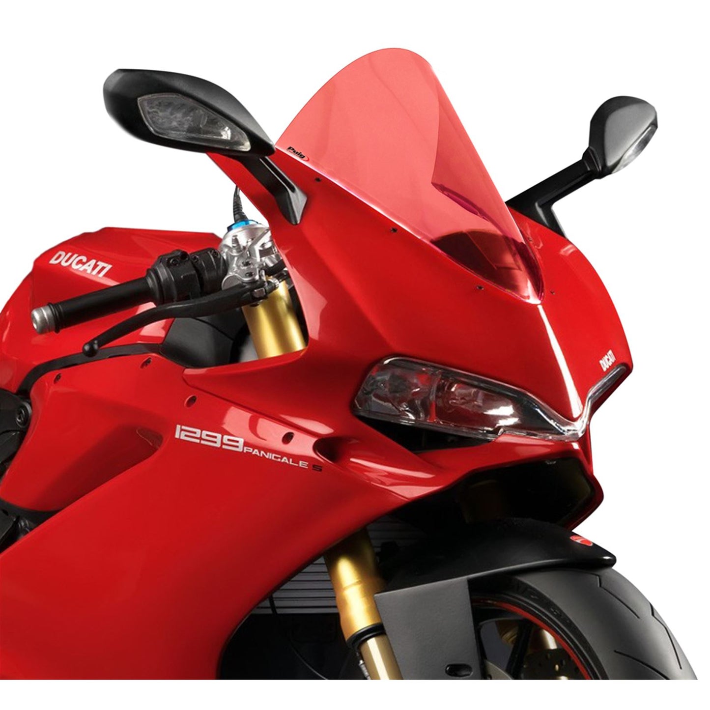 Puig Race Windscreen - Red - Ducati [MPN: 7621R]_16921