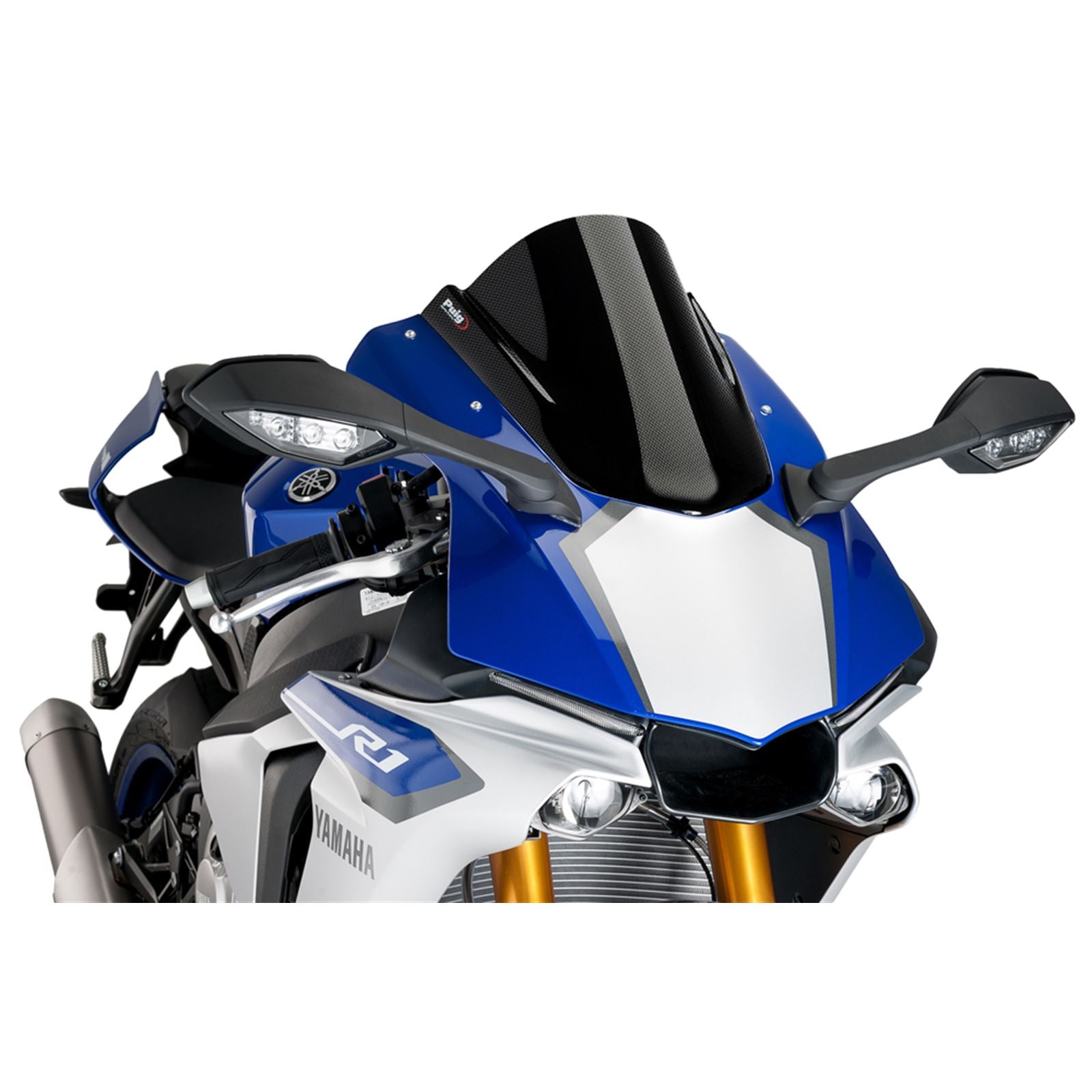 Puig Racing Windscreen - Carbon Look for Yamaha 7648C_16929
