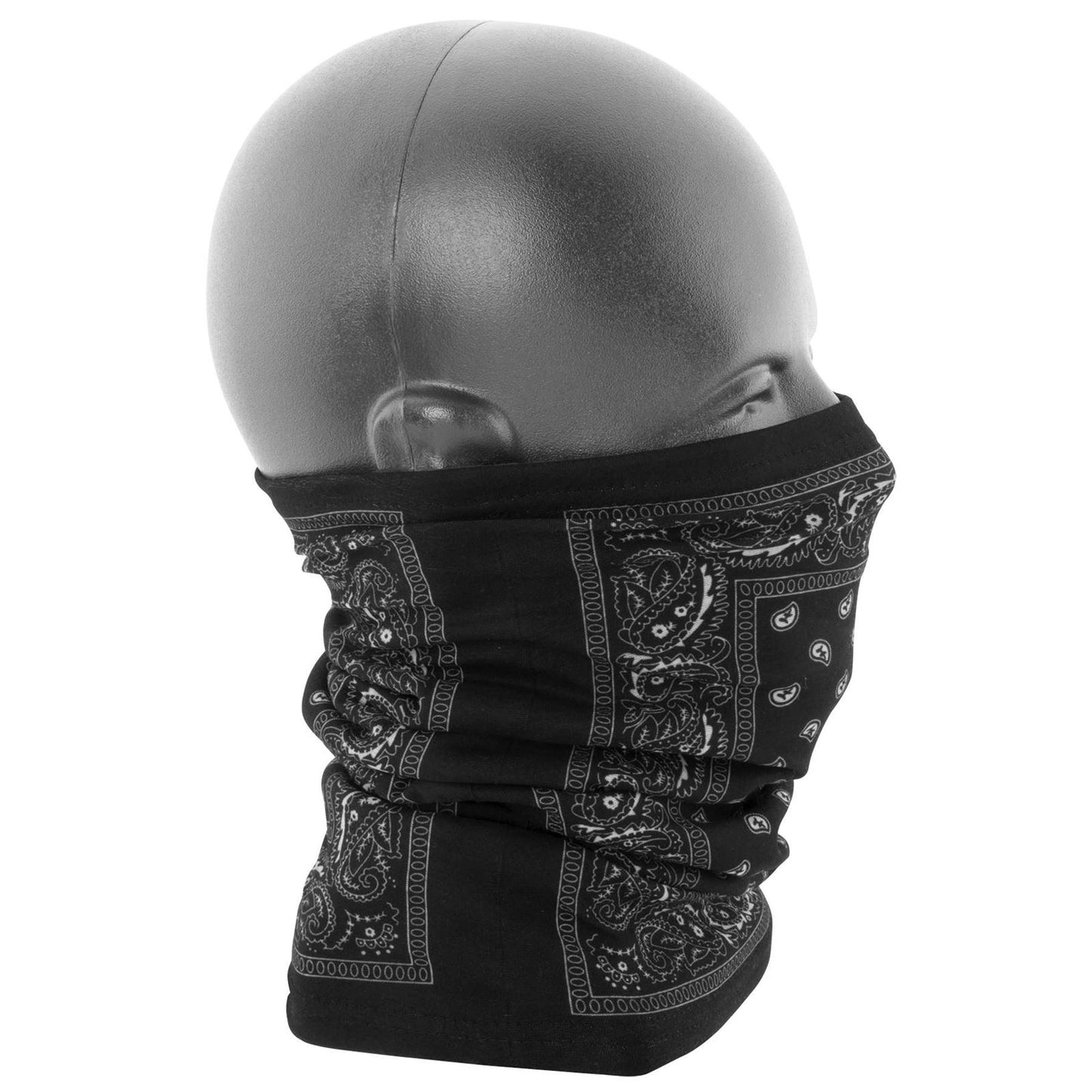 Zan Motley Tube - Fleece Lined Black Paisley TF101_16939