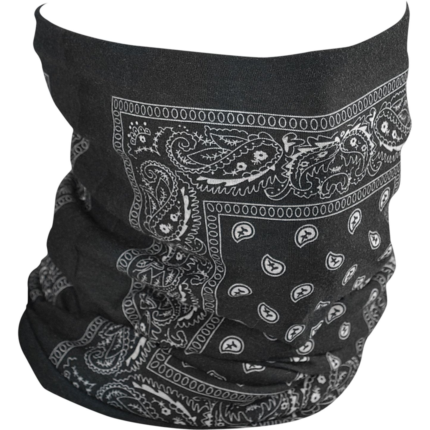 Zan Motley Tube - Fleece Lined Black Paisley TF101_16940