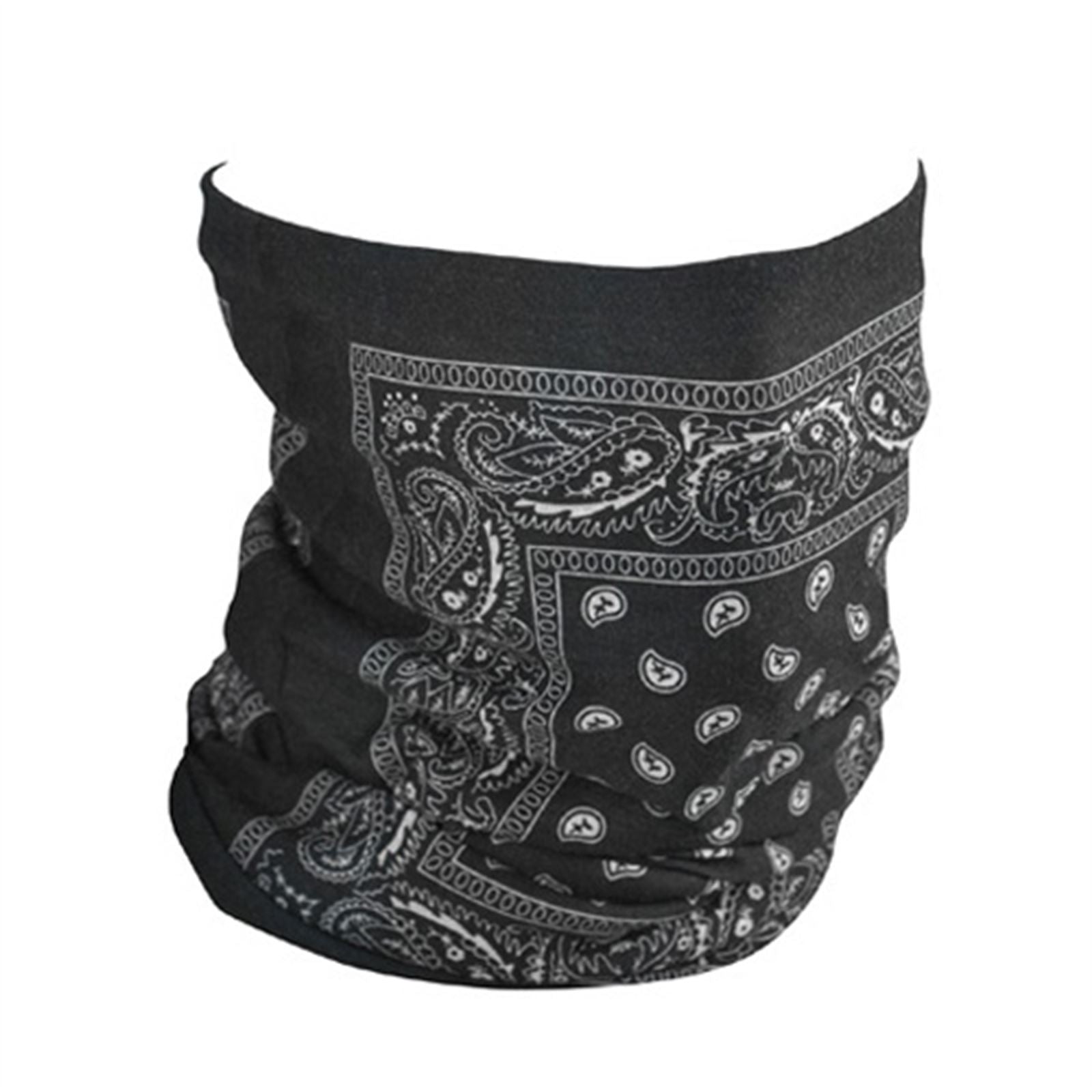 Zan Motley Tube - Fleece Lined Black Paisley TF101_553502