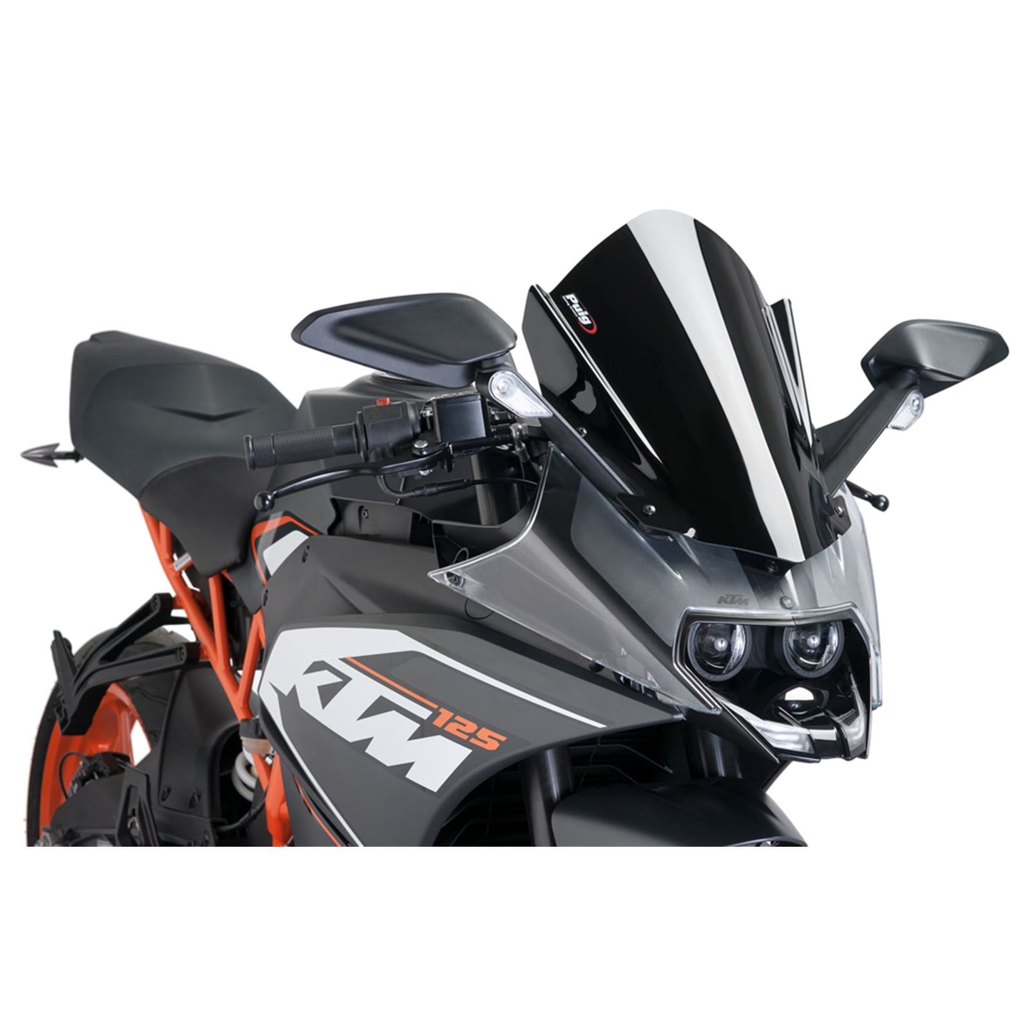 Puig Windscreen Racing Black 7004N_16963