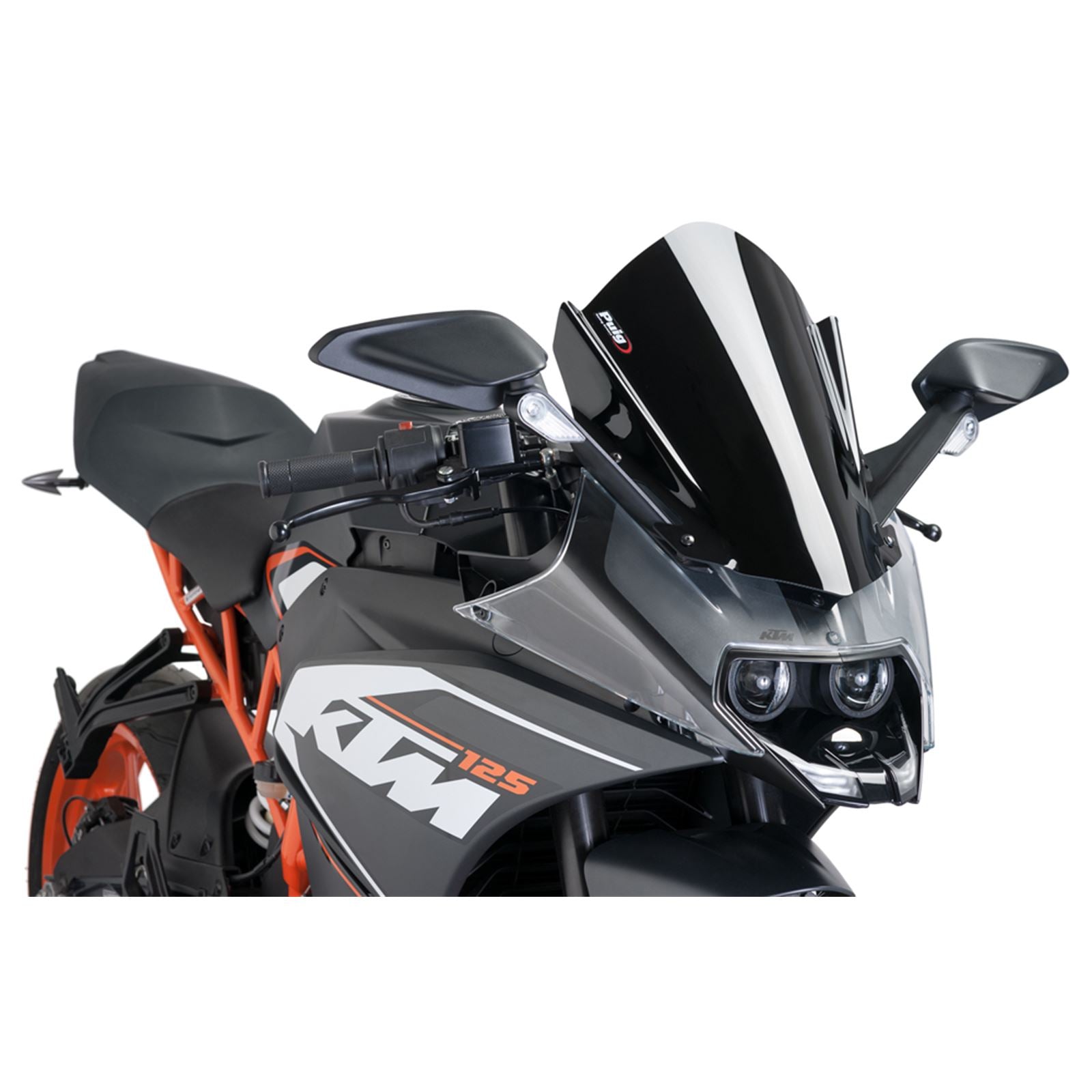 Puig Windscreen Racing Black 7004N_16963