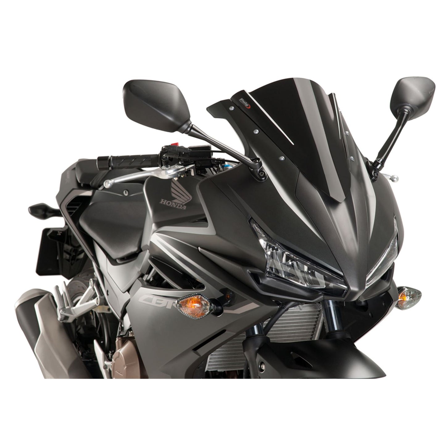 Puig Racing Windscreen - Black for Honda 8903N_17187