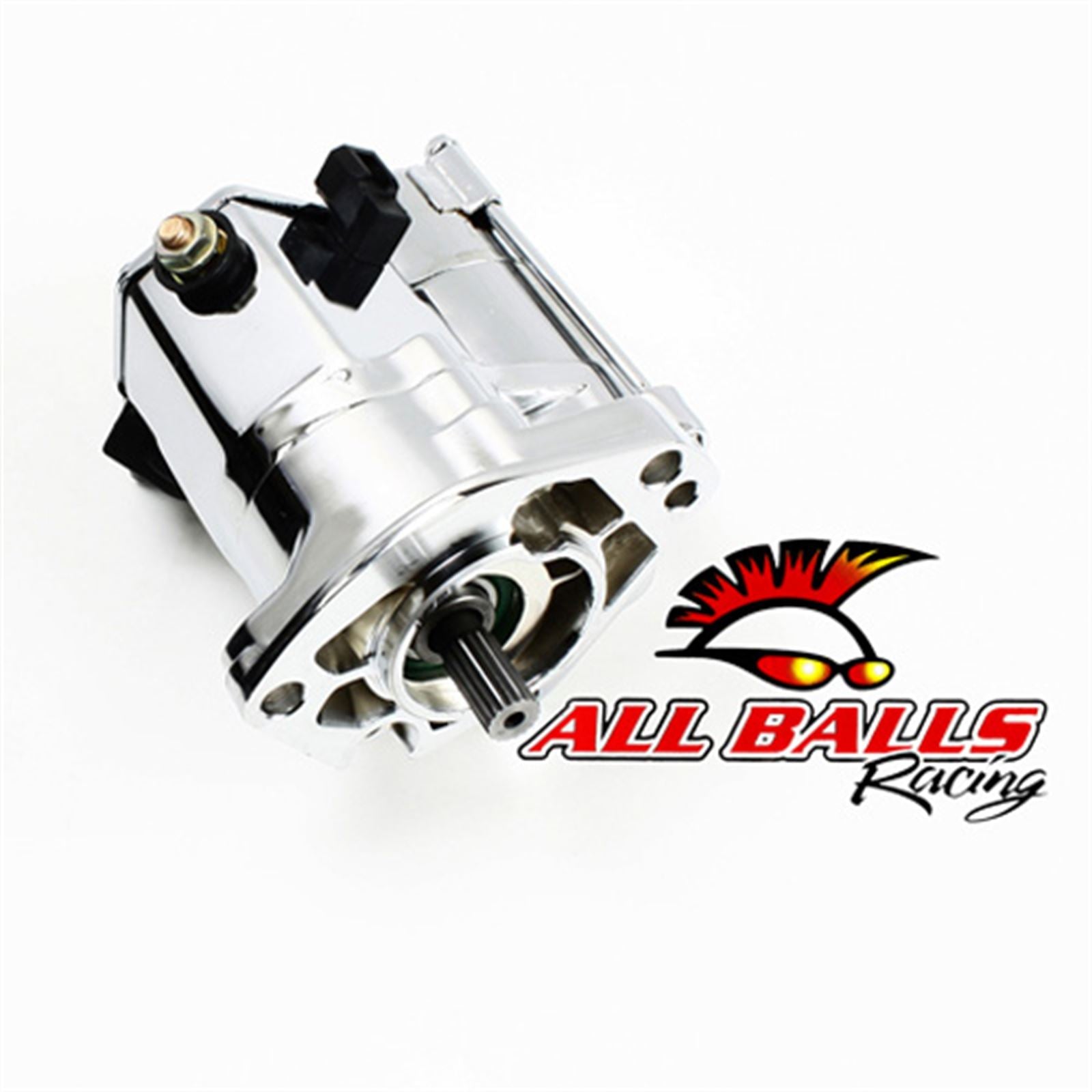 All Balls Big Twin Starter 1.7kw Chrome 10-32 Shaft 80-1004_553547