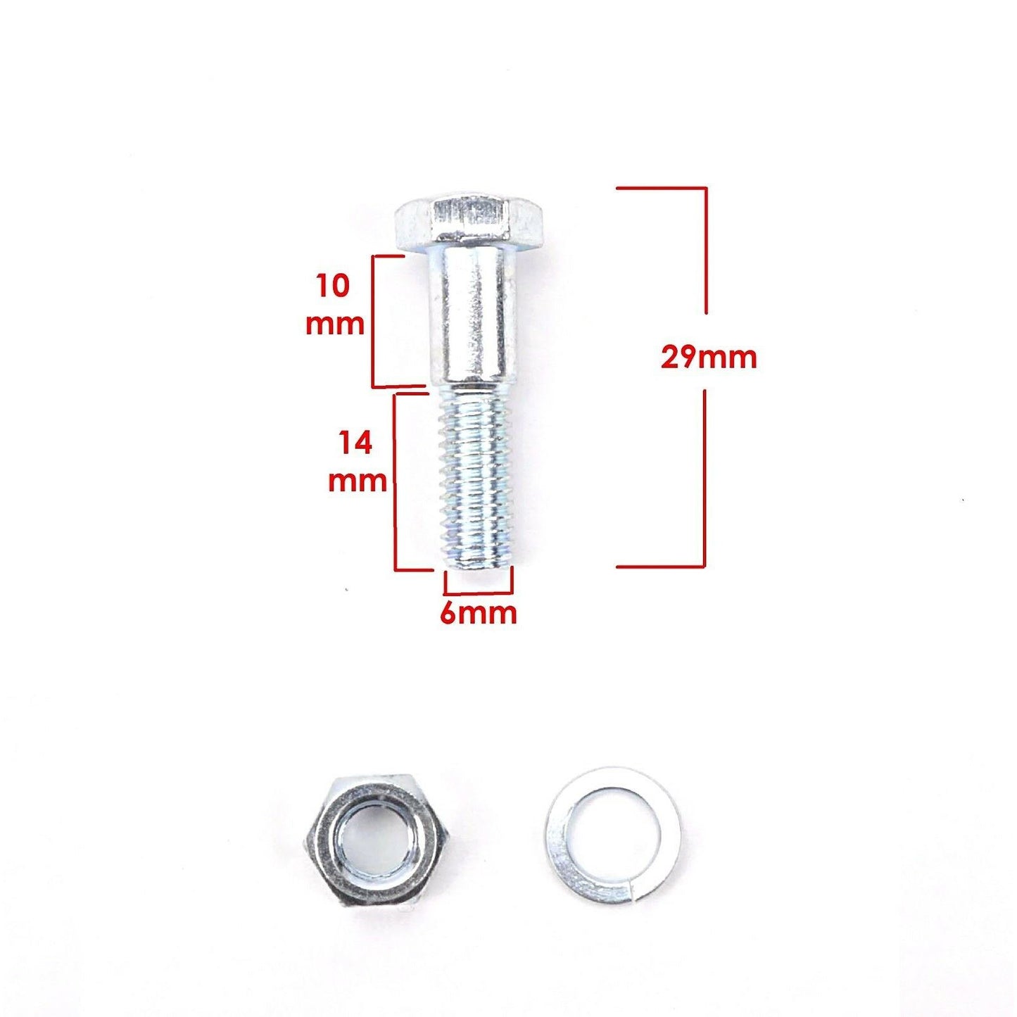 2FastMoto Lever Pivot Bolt & Nut 2/Pack for Honda 90114-300-000 / 90117-310-000_646103