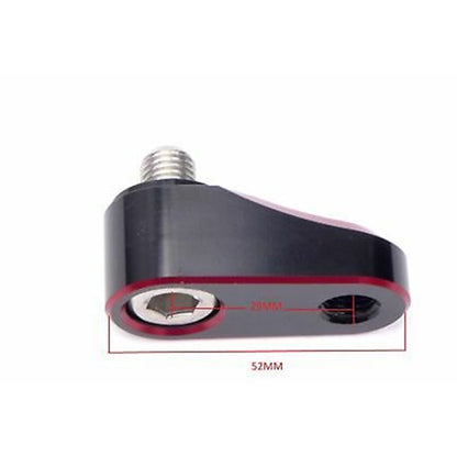 2FastMoto Pair of Red Universal Mirror Mount Extenders 10mm Motorcycle Dirt Bike 12-2246r_629902