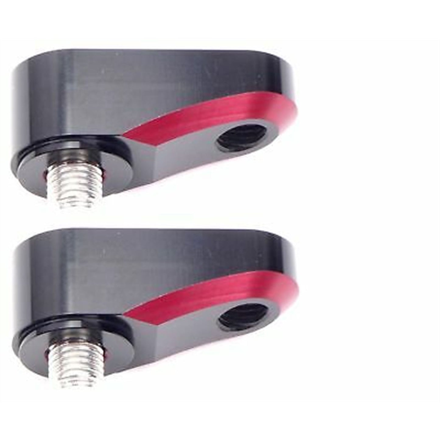 2FastMoto Pair of Red Universal Mirror Mount Extenders 10mm Motorcycle Dirt Bike 12-2246r_629901