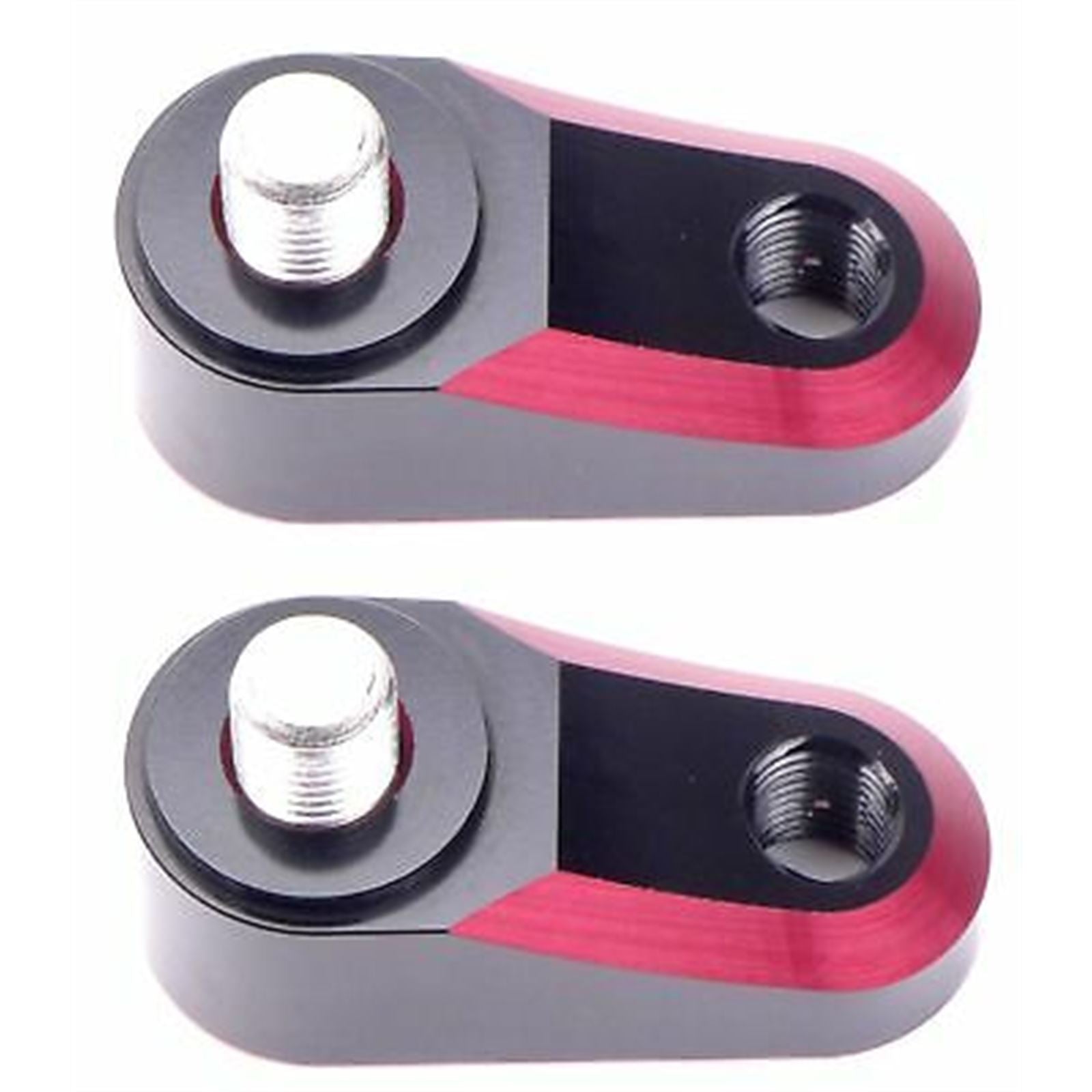2FastMoto Pair of Red Universal Mirror Mount Extenders 10mm Motorcycle Dirt Bike 12-2246r_629900