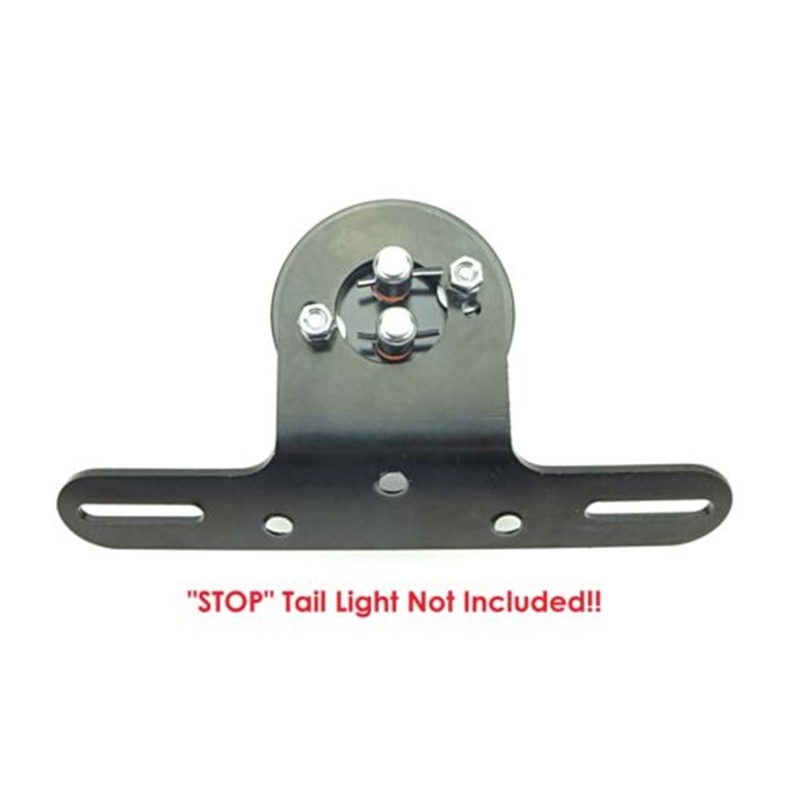 2FastMoto "Stop" Tail Brake Light and License Plate Fender Mount Bracket - Black  42-53031_670062