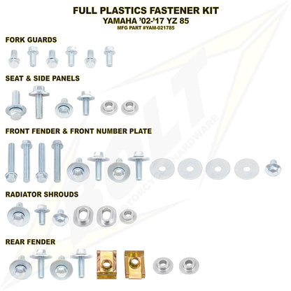 Bolt MC Hardware Full Plastic Fastener Kit for Yamaha YAM-021785_354301