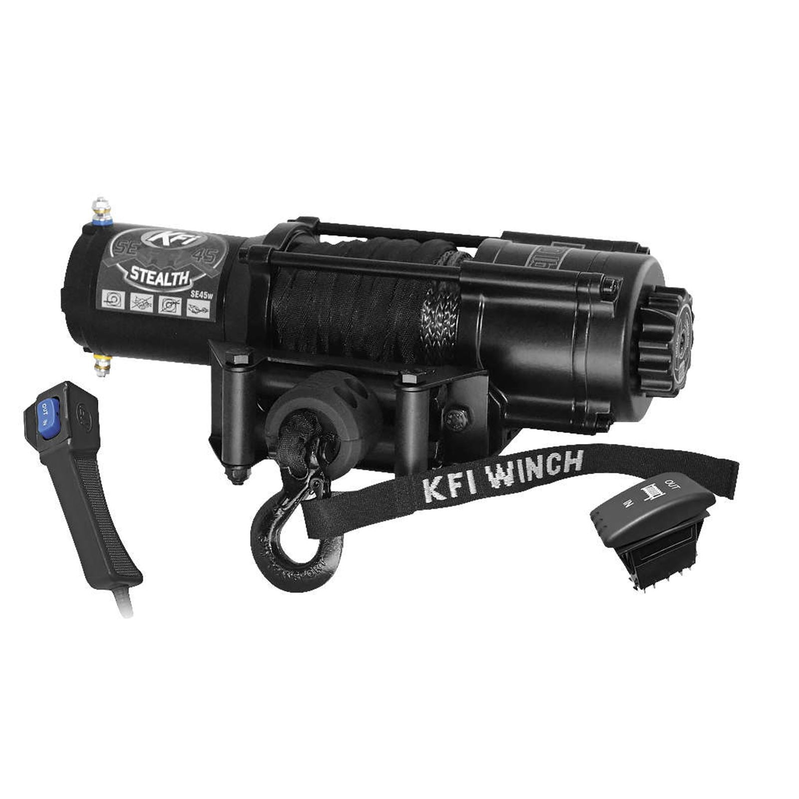 KFI Stealth Wide 4500lb Winch SE45W-R2_17818