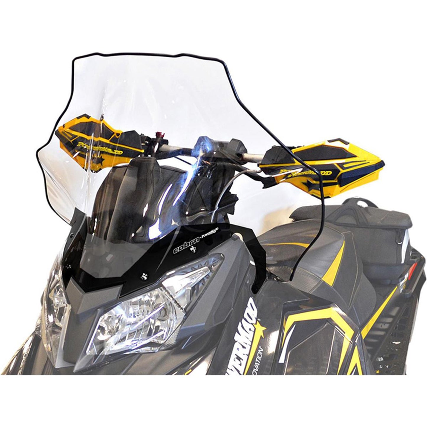 Powermadd Windshield Tall 19" - Clear/Black 13540_553617