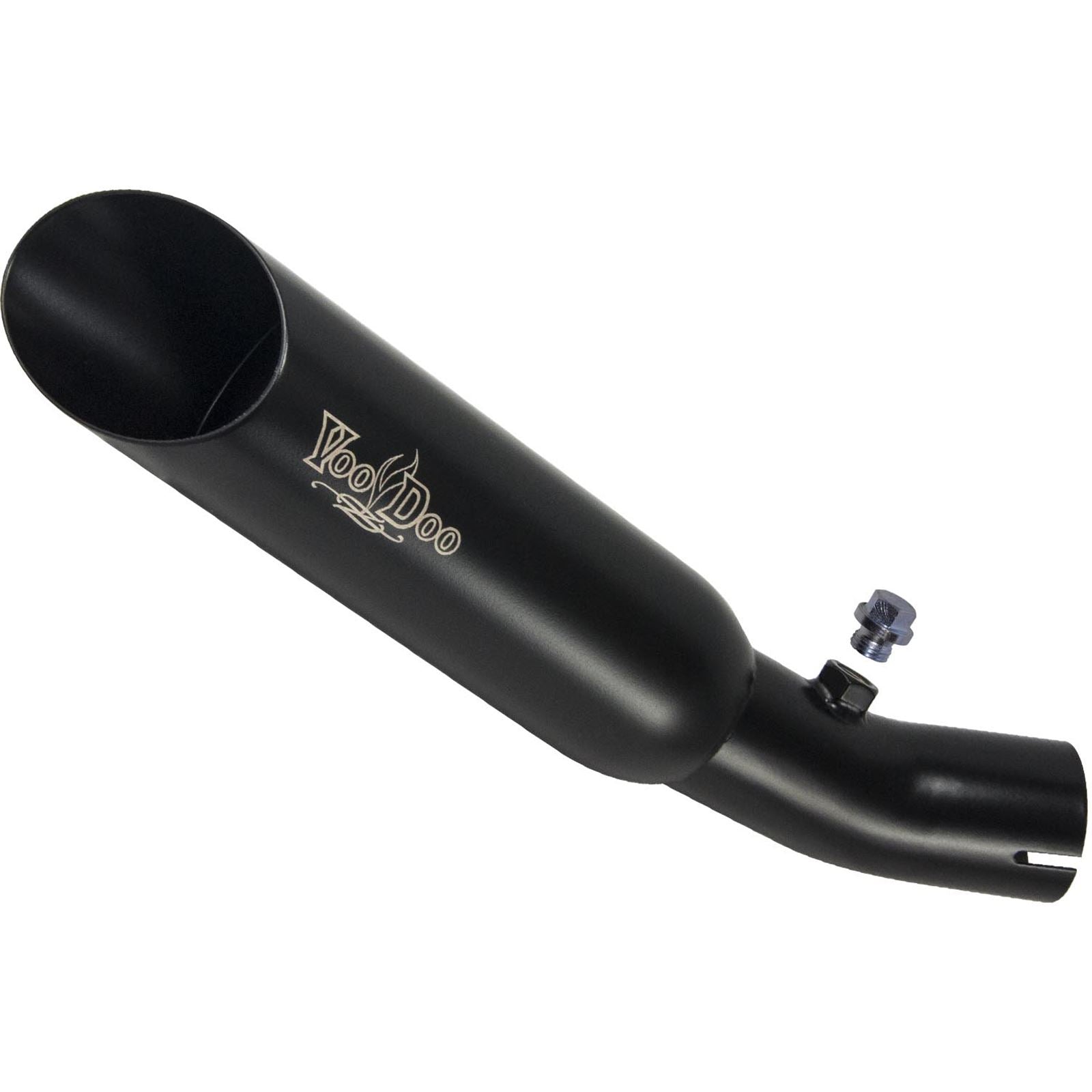 Voodoo Single Shorty Slip-On Exhaust - Black VECBR6F4IK1B_18076