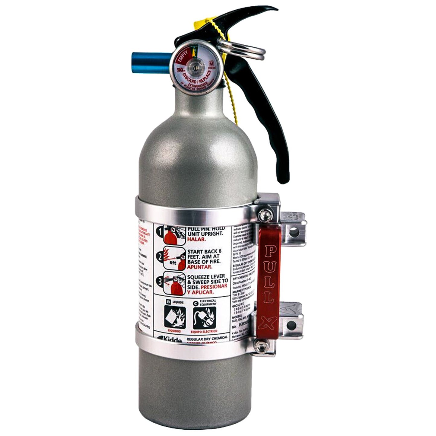 Axia Alloys Quick Release Mount Silver with 2 LB Kidde Extinguisher [MPN: MODFMK-C]_18168