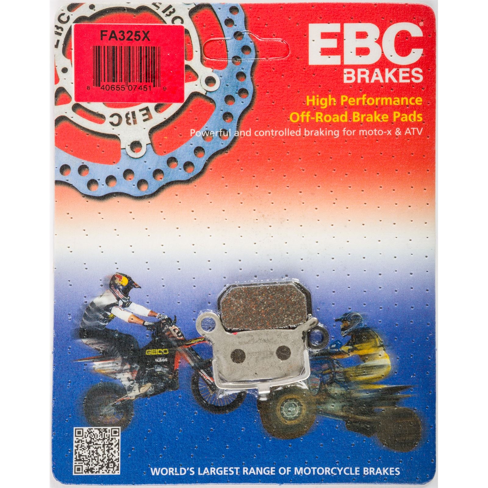 EBC Brakes Brake Pads For 09-10 for KTM 65SX/XC 15-357R FA325X_18508