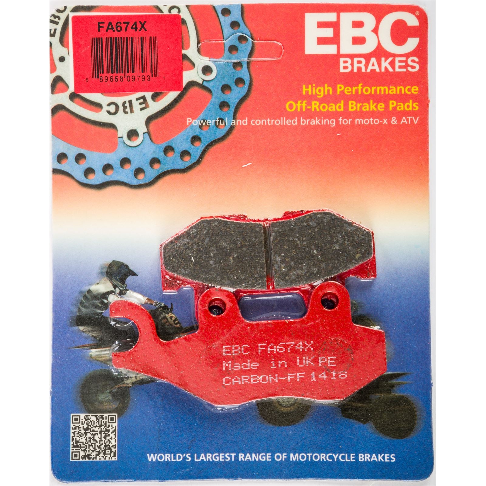 EBC Brakes Brake Pads Rear FA674X_18566