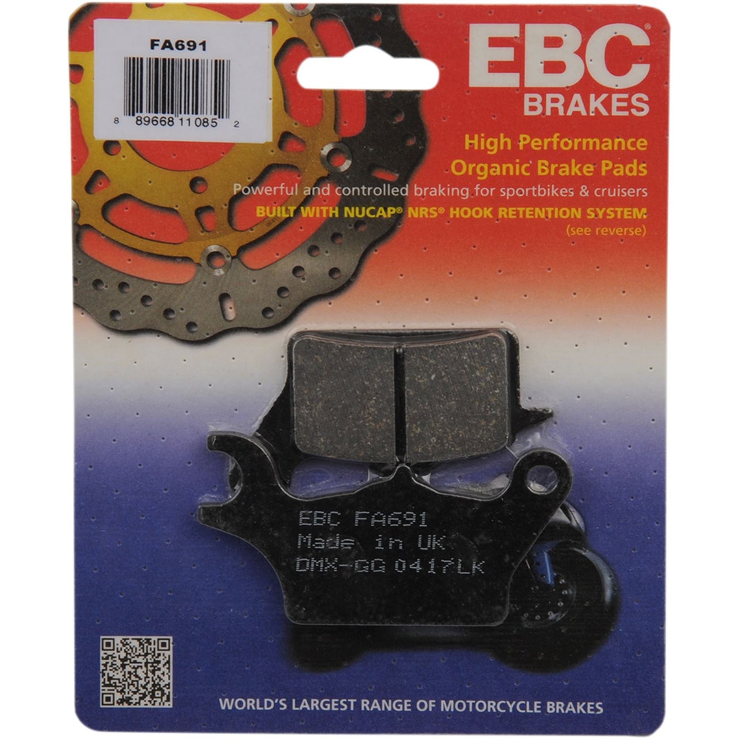 EBC Brakes Brake Pads Front FA691_378805