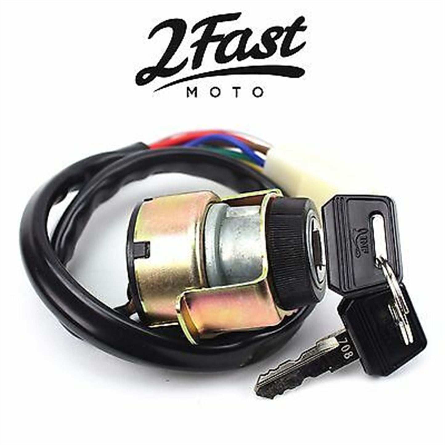 2FastMoto Ignition Switch 6-Pin with 2 Keys For Kawasaki 27005-083 / 27005-5007_652008