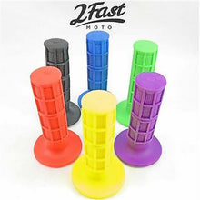 2FastMoto MX Grip Set for 7/8" Handlebar With Twist Throttle RED 42-24634_652030