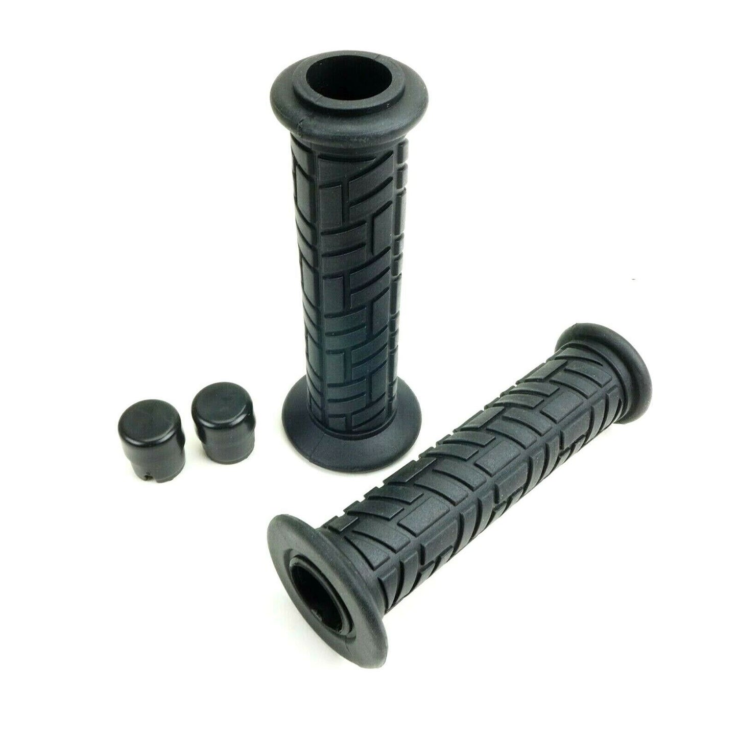 2FastMoto Black Laser Grips with Plugs for 7/8" Bars Thumb Throttle  01-2188b_622831