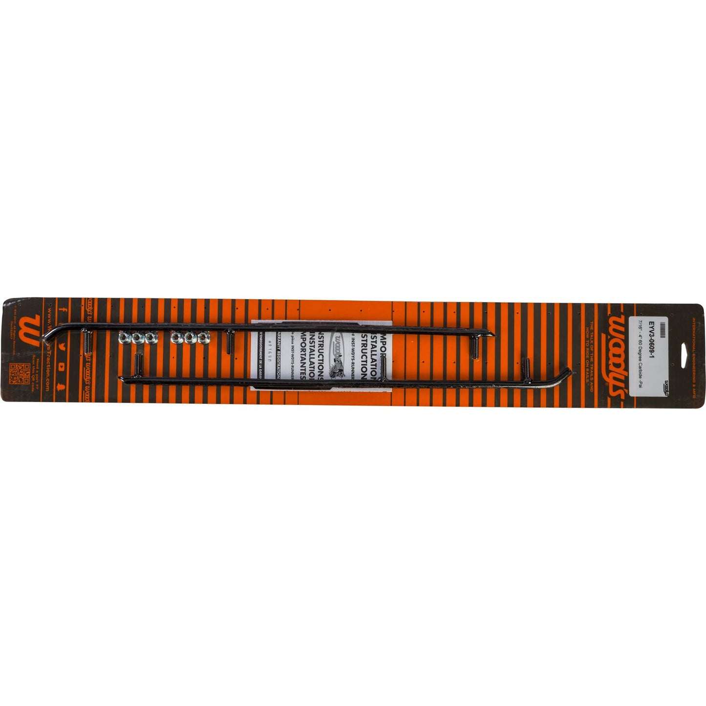 Woodys 4" Carbide Runners for Yamaha EYV3-0609_18811