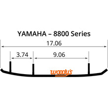 Woodys 6" Carbide Runners for Yamaha TYV4-8800_497653