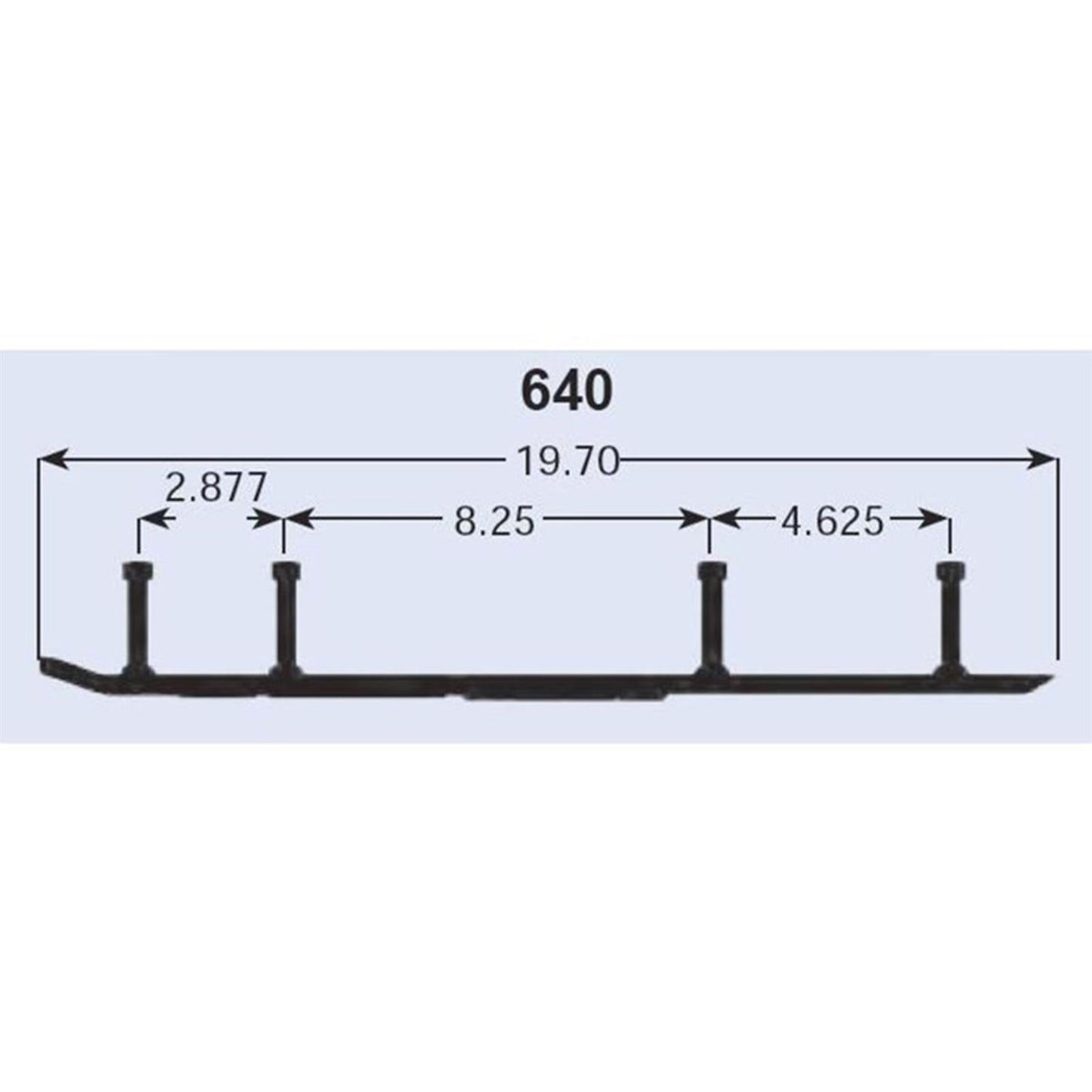 SPI Sports Parts Inc Defender Hardweld Wear Rods for Yamaha Snowmobiles 2000-2004 WB-000-640_998745