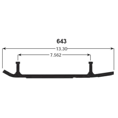 SPI Sports Parts Inc Defender Hardweld Wear Rods for Yamaha Snowmobiles 2013-2018 WB-000-643_998748