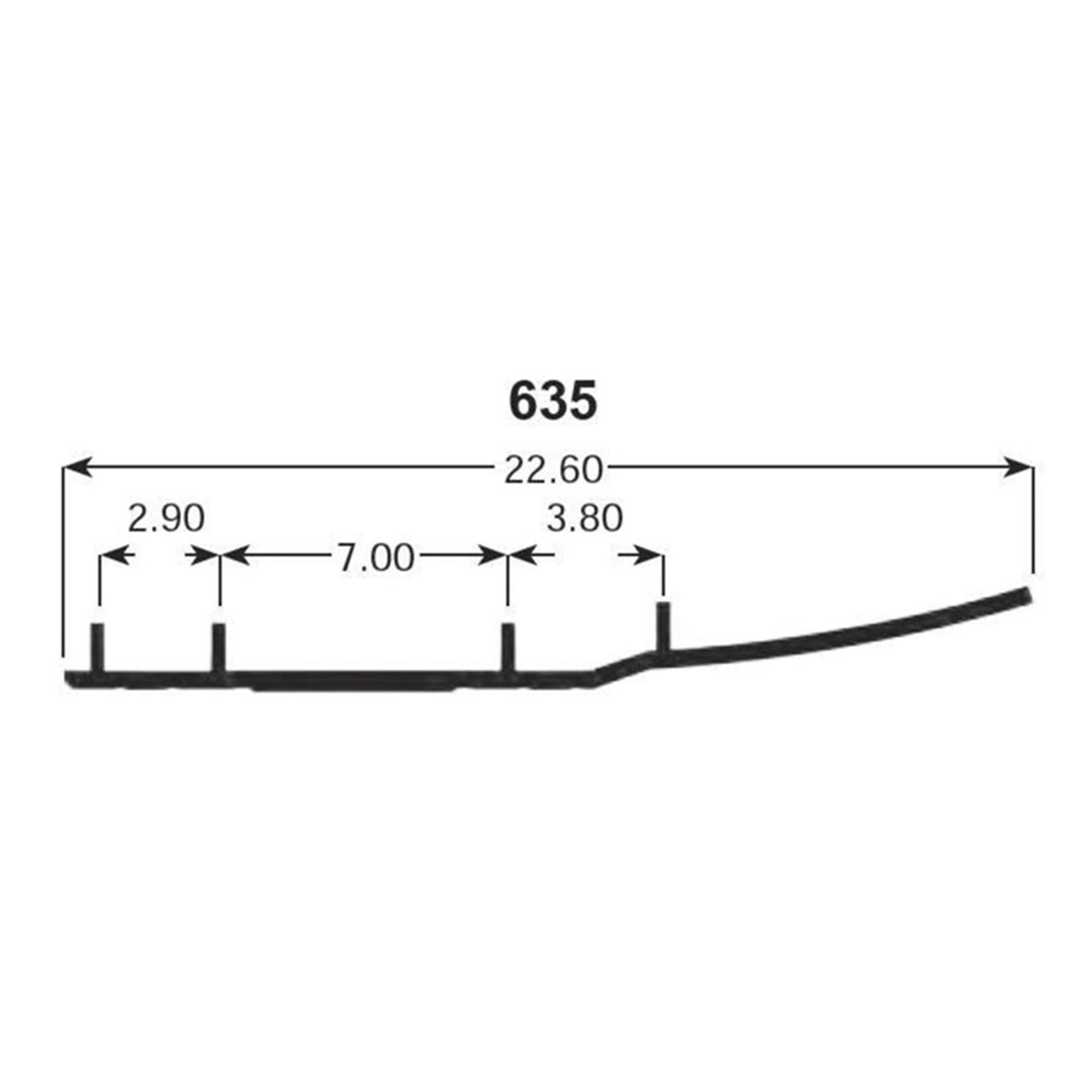 SPI Sports Parts Inc Defender Hardweld Wear Rods for Yamaha Snowmobiles 1999-2000 WB-000-635_998741