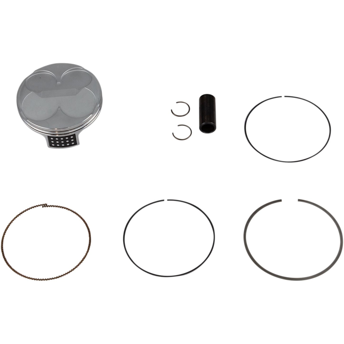 Vertex Piston Kit 79.96mm Shot-Peened Dome 24081B_490780