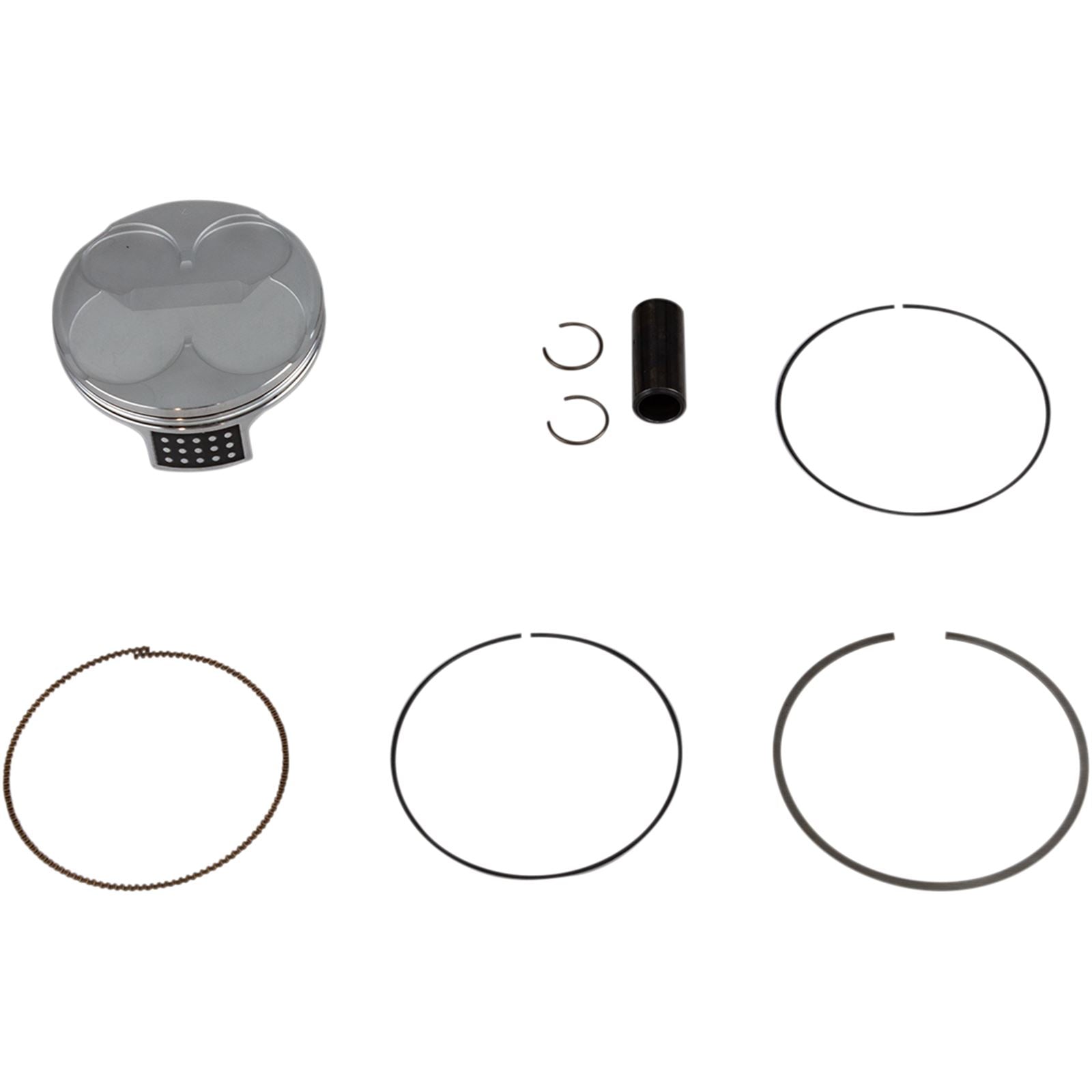 Vertex Piston Kit 79.96mm Shot-Peened Dome 24081B_490780