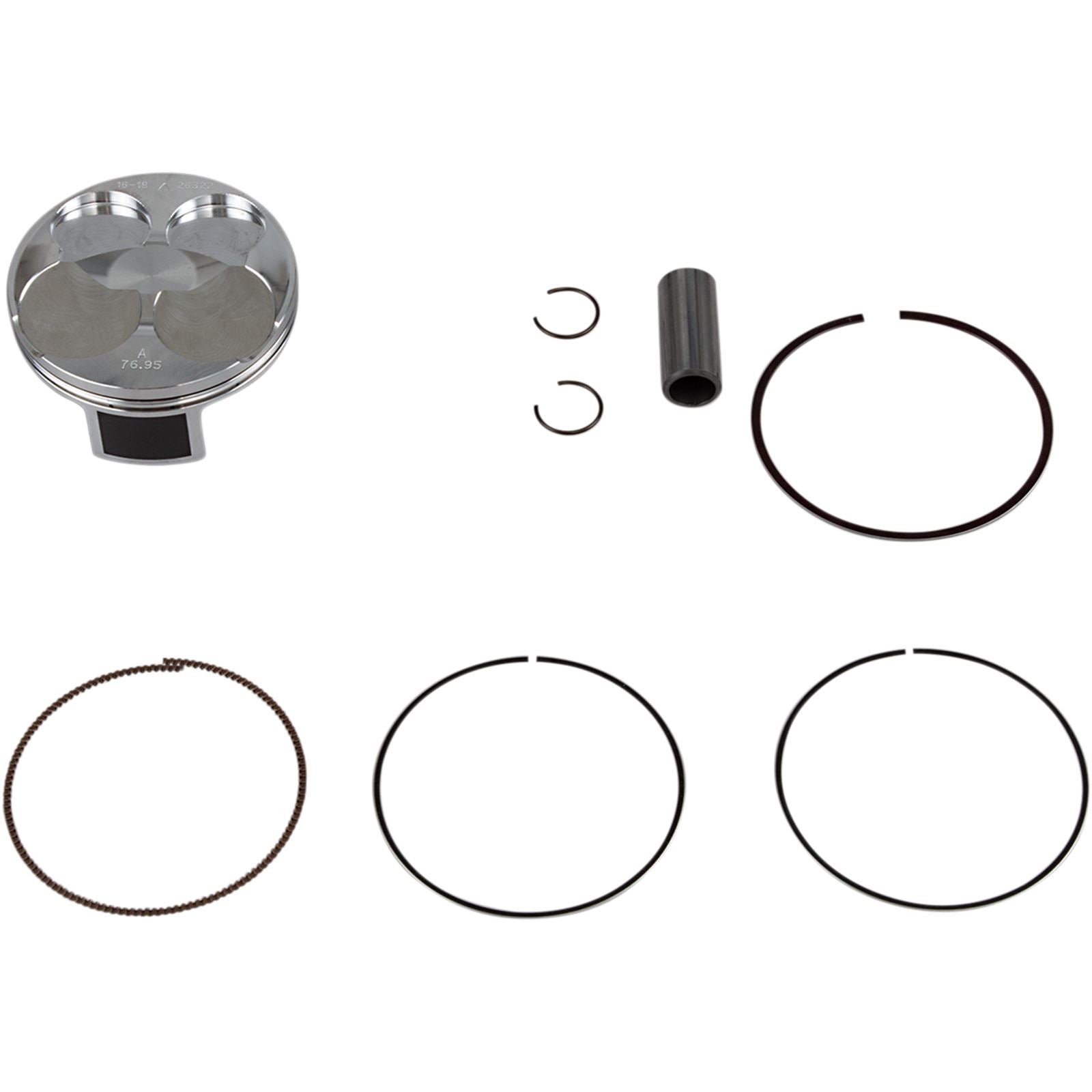 Vertex Piston KX250F '17 - 76.95mm Hi Compression 14.7:1 24166A_490797