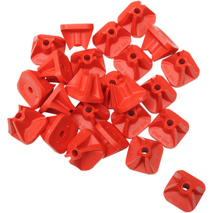 Stud Boy Super-Lite Pro Series Single Backers .75" - 24/Pack Red 2513-P1-RED_476649