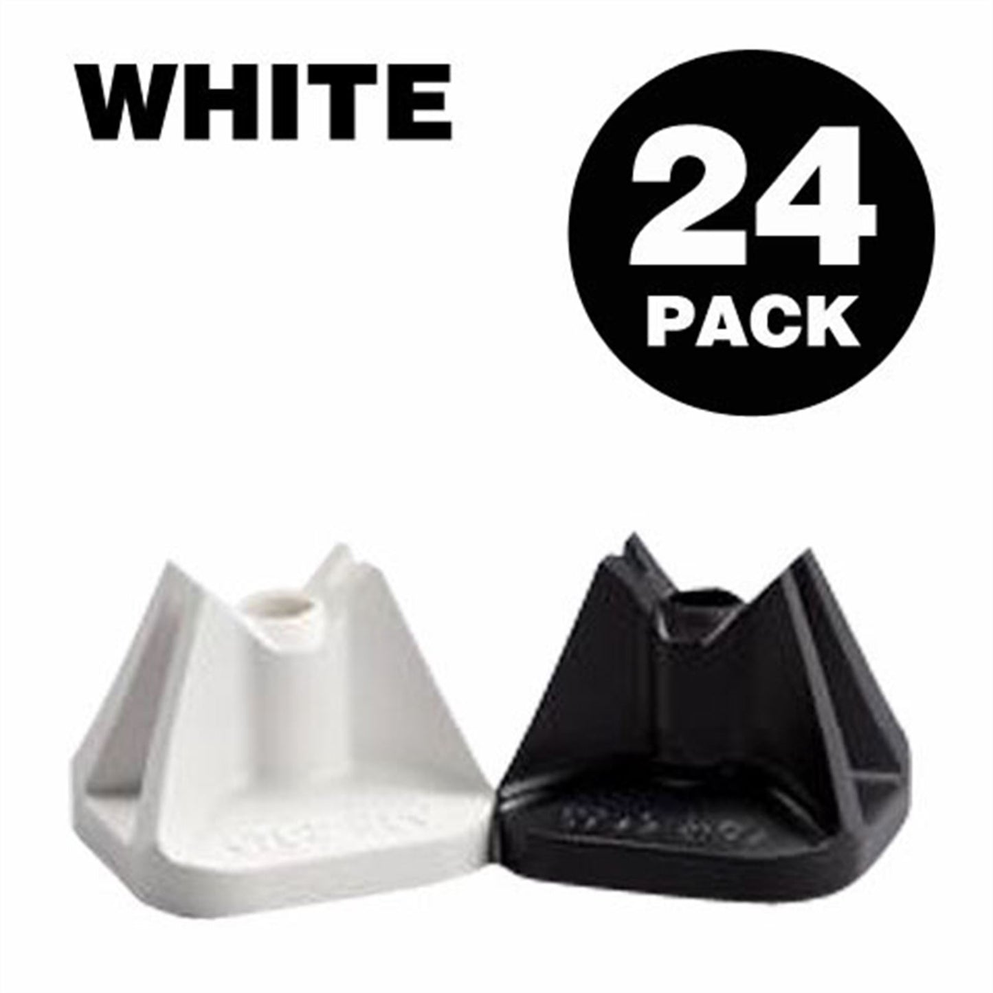Stud Boy Super-Lite Pro Series Single Backers .75" - 24/Pack White 2513-P1-WHT_553691