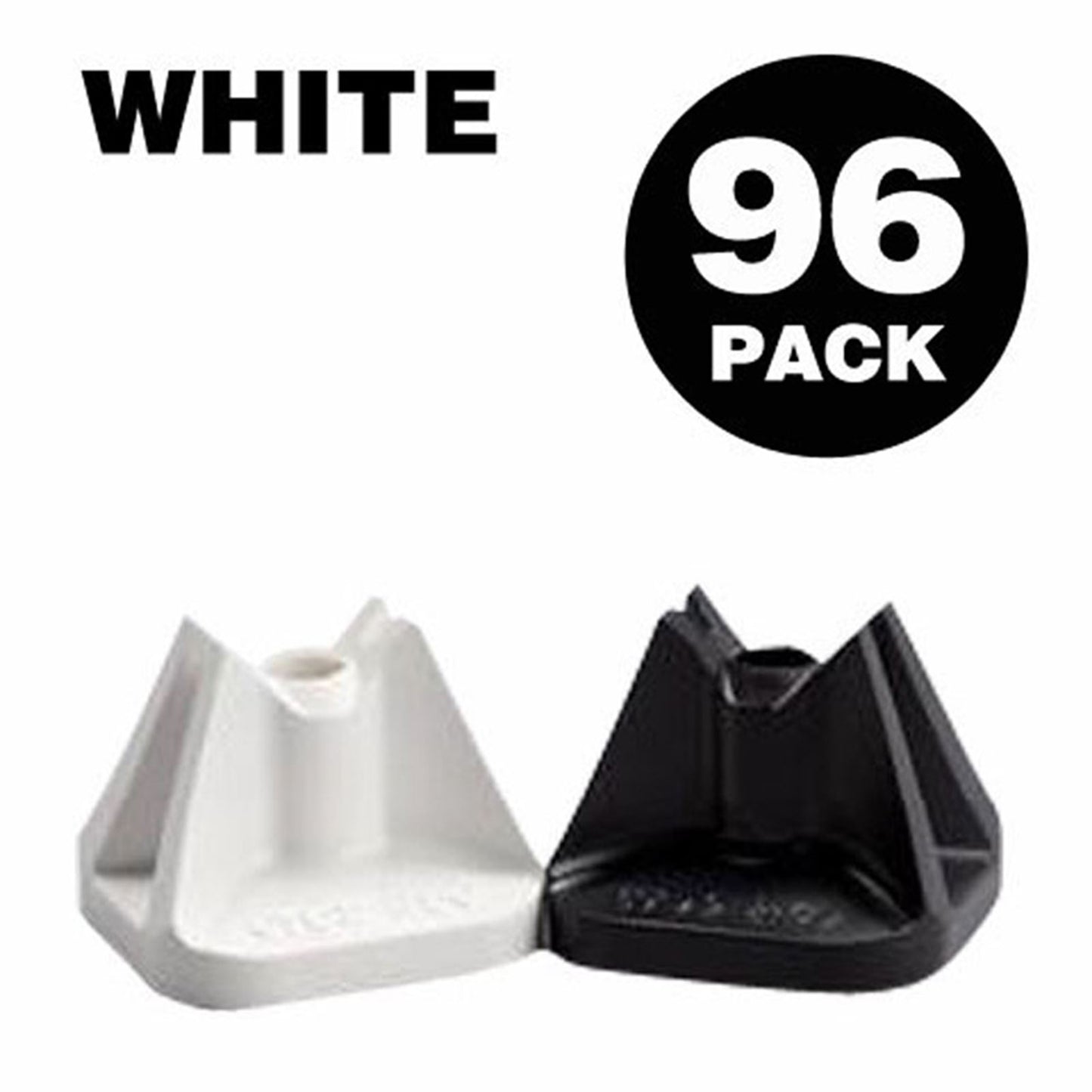Stud Boy Super-Lite Pro Series Single Backers .75" - 96/Pack White 2513-P3-WHT_553693