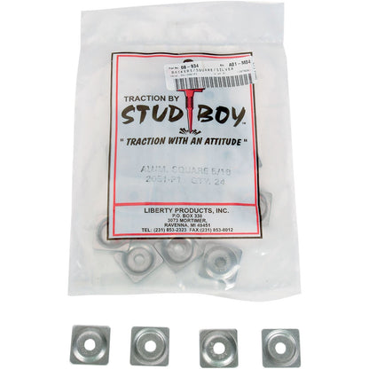 Stud Boy Square Backer Plates Aluminum - 24/Pack 2061-P1_476733