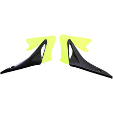 Acerbis Radiator Shrouds Fluorescent Yellow with Black 2171915137_320013