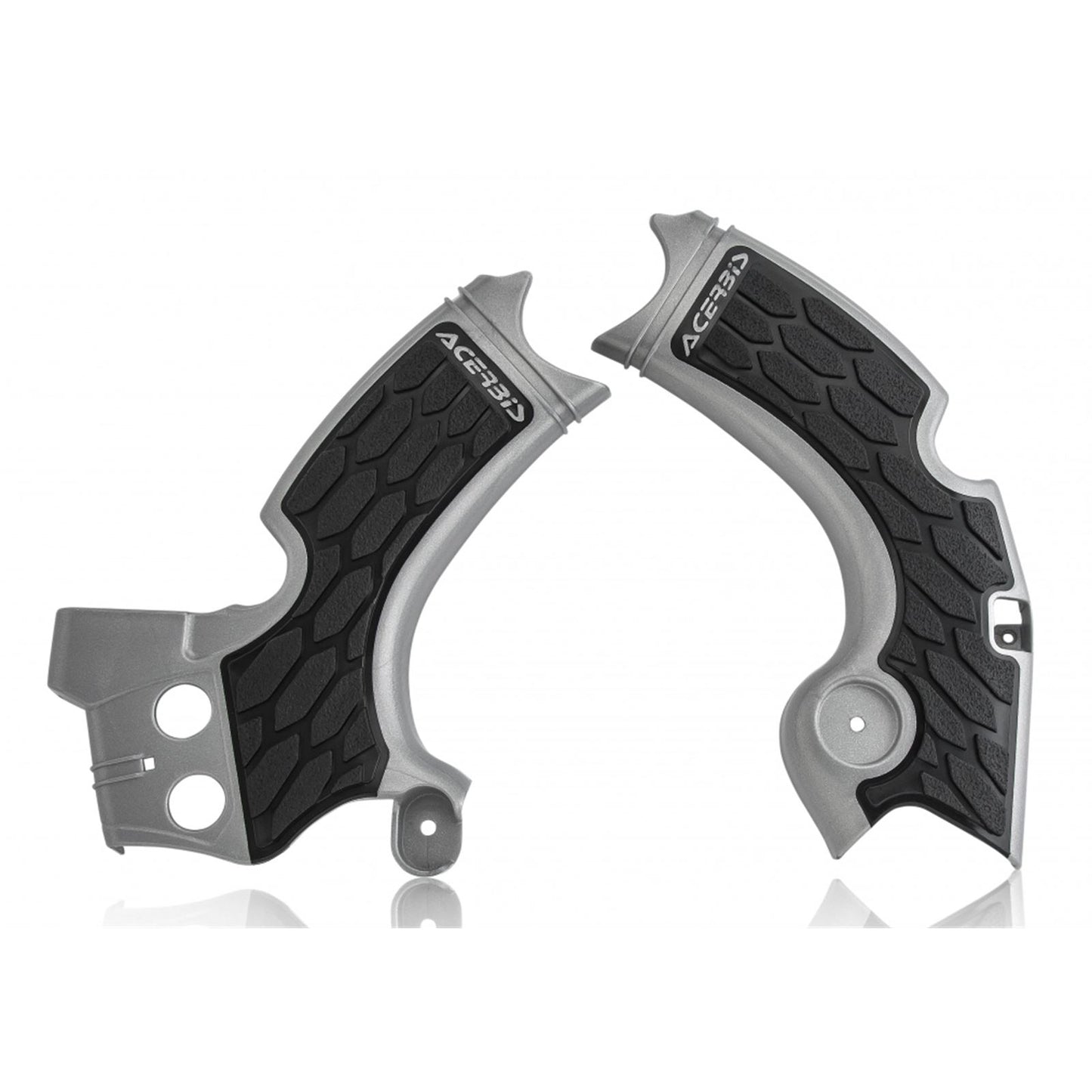 Acerbis X-Grip Frame Guard Silver/Black 2657591015_22524