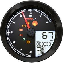 Koso Speedometer/Tachometer Black Bezel LCD Color Change Display BA051211_22810