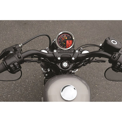 Koso Speedometer/Tachometer Silver Bezel LCD Color Change Display BA051201_22825