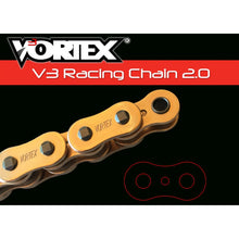 Vortex RX3 Chain 525 Rivet Master Link Gold G525RX3-RCL_676185