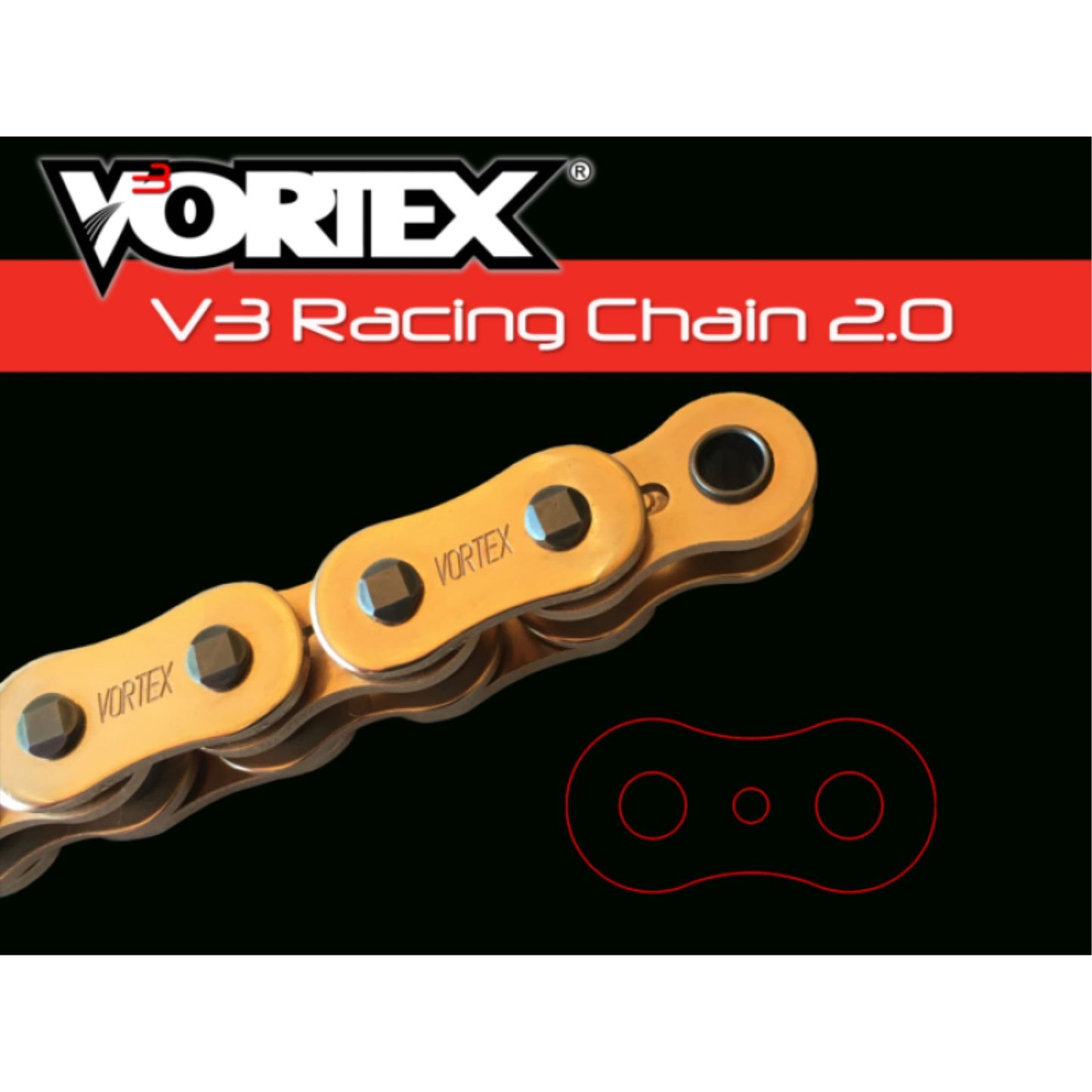 Vortex SX3 Chain 530X114 Gold [MPN: G530SX3-114]_1894363