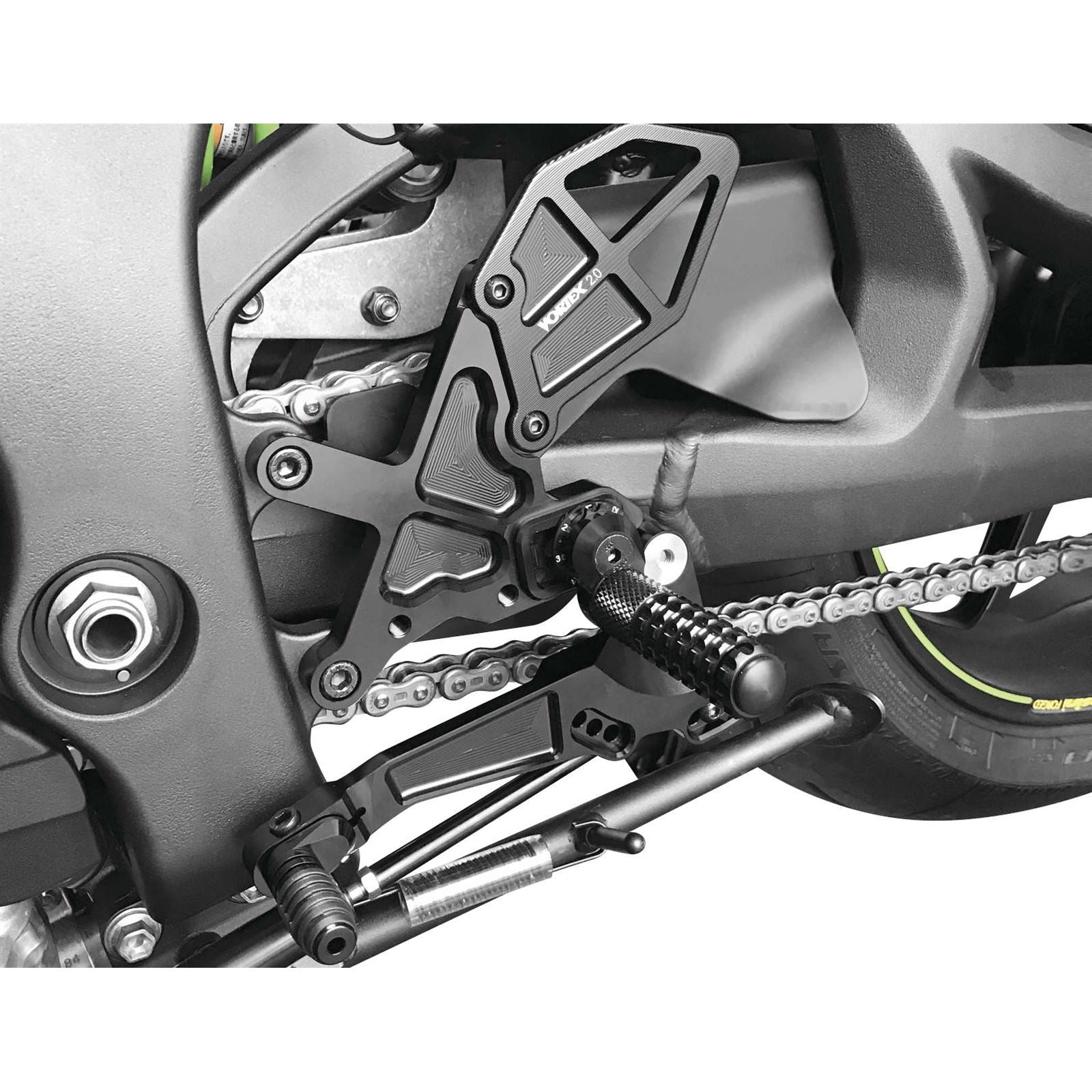 Vortex Rear Set Black RS403K_23340