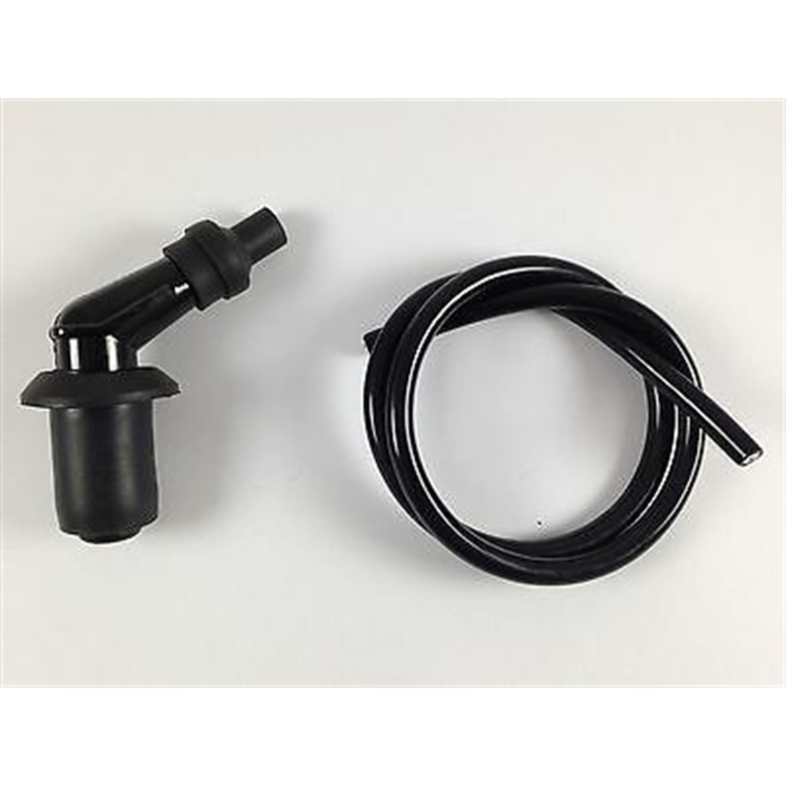 2FastMoto Motorcycle Spark Plug Wire & 45 Degree Cap 7mm x 18" Wire for 12 V Coil 053-024_645232