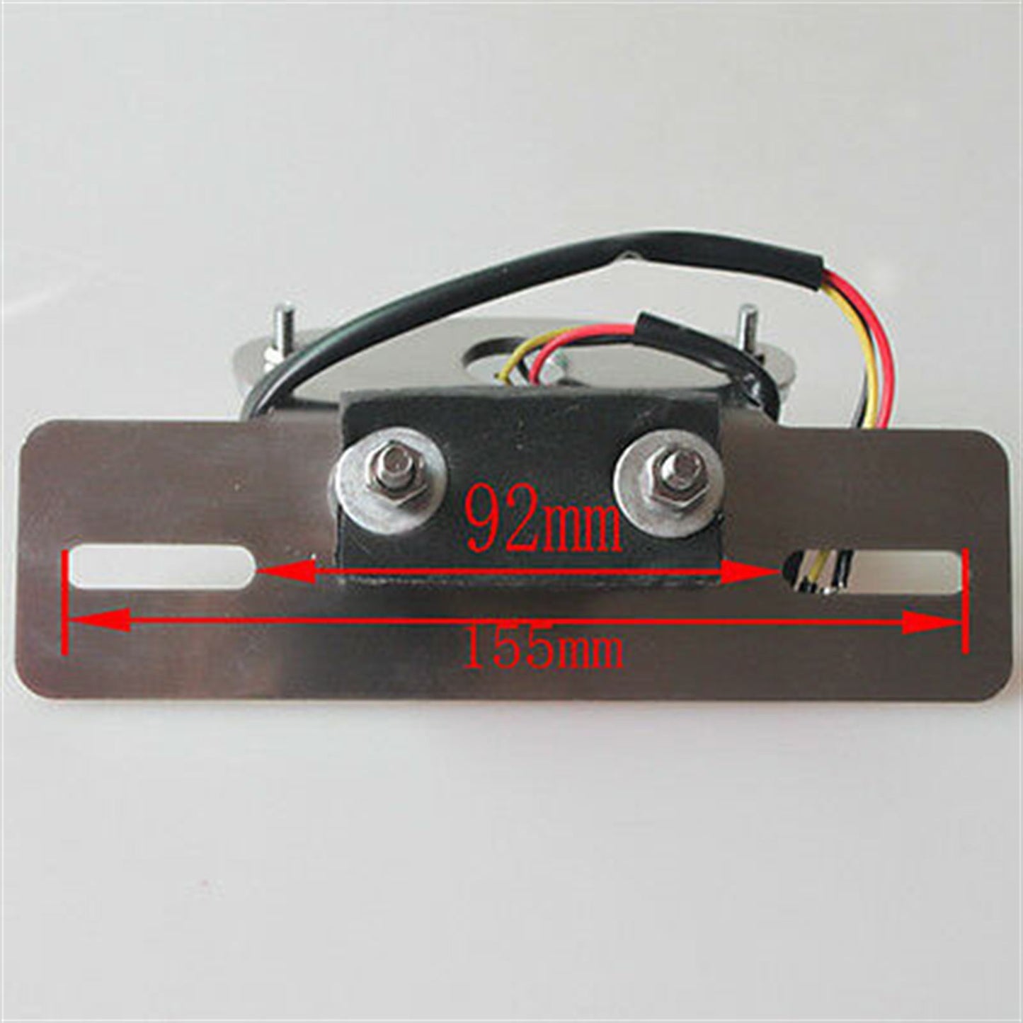 2FastMoto Moped Scooter Rear Smoked LED Brake/Tail Light License Plate Bracket 060-049_651288